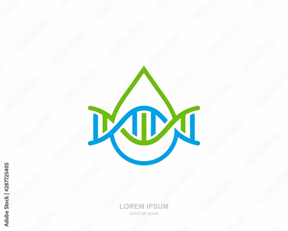 DNA plumbing Logo vector design template DNA plumbing Logo vector design template