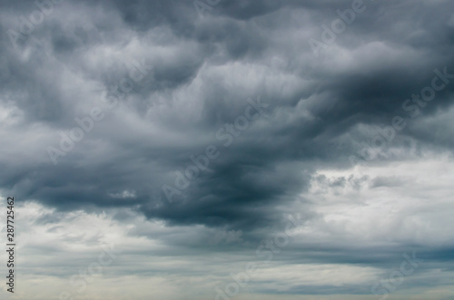 Cloudy overcast sky in rainy season.