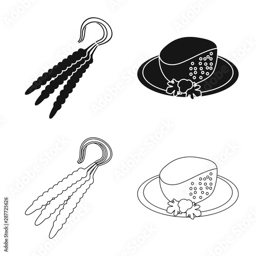 Vector illustration of culture and sightseeing symbol. Collection of culture and originality stock vector illustration.