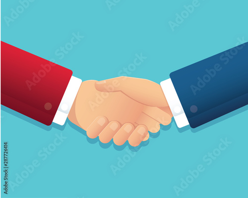 businessman handshake partnership concept vector illustration EPS10