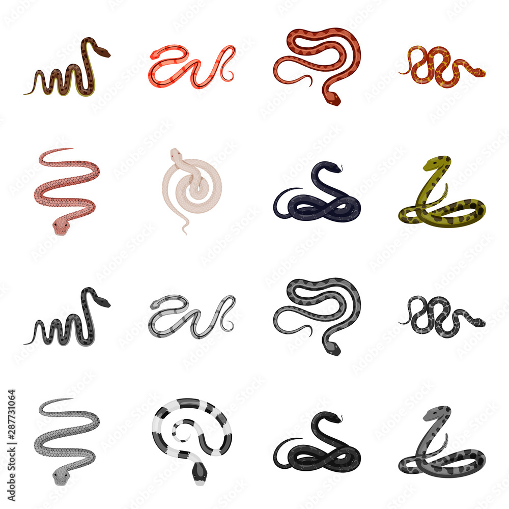 Isolated object of mammal and danger icon. Collection of mammal and medicine vector icon for stock. Isolated object of mammal and danger icon. Collection of mammal and medicine vector icon for stock.