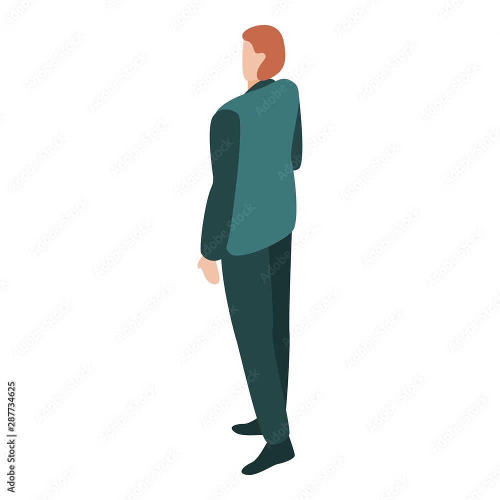 Business woman icon. Isometric of business woman vector icon for web design isolated on white background Business woman icon. Isometric of business woman vector icon for web design isolated on white background