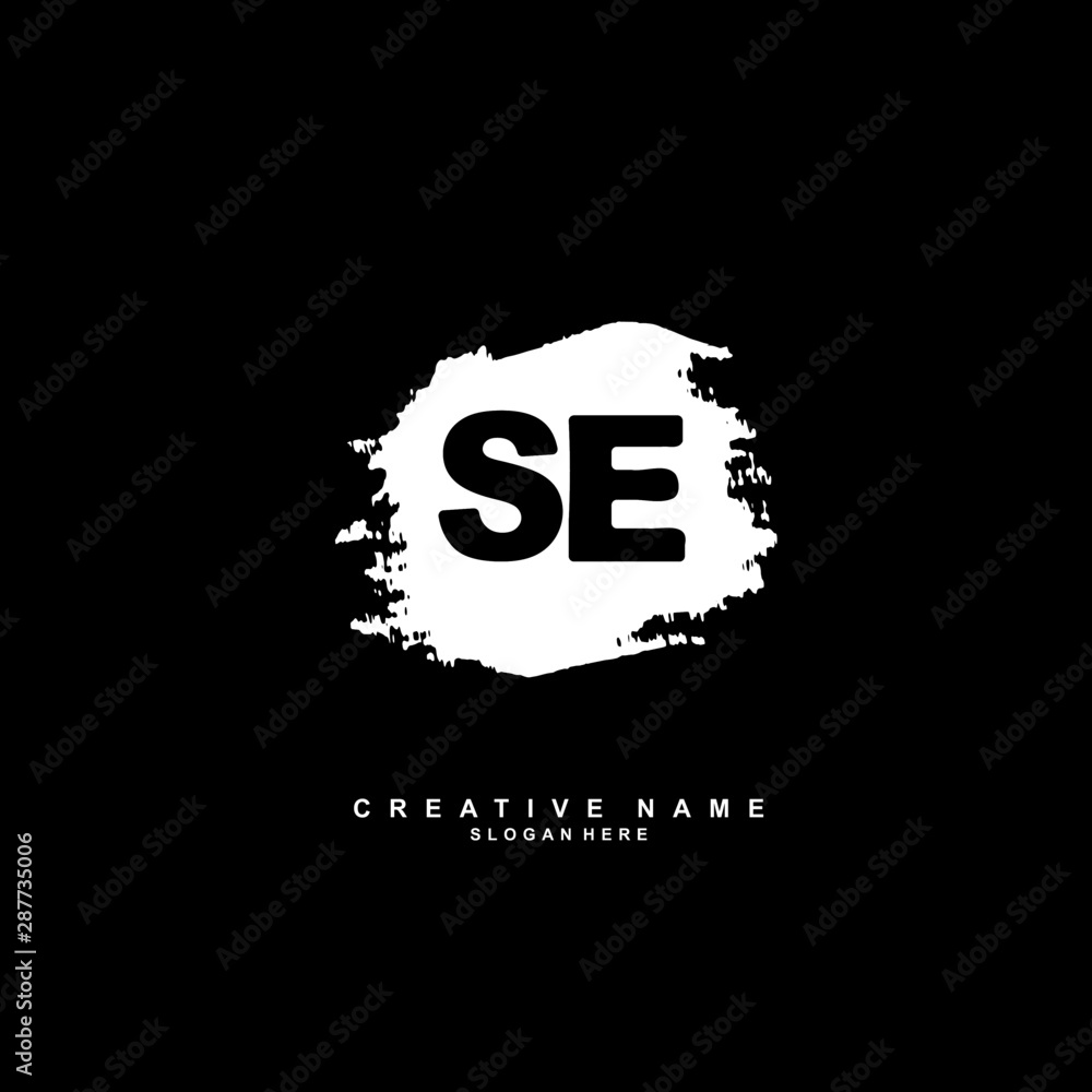 S E SE Initial logo template vector. Letter logo concept with background template. S E SE Initial logo template vector. Letter logo concept with background template.
