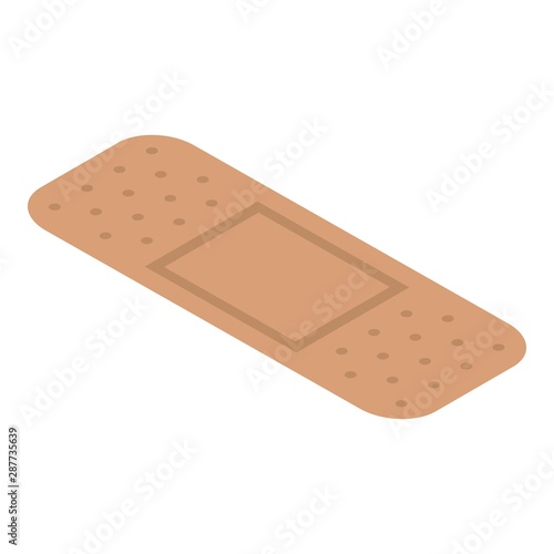 Medical plaster icon. Isometric of medical plaster vector icon for web design isolated on white background