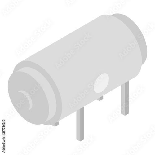 Milk cistern icon. Isometric of milk cistern vector icon for web design isolated on white background