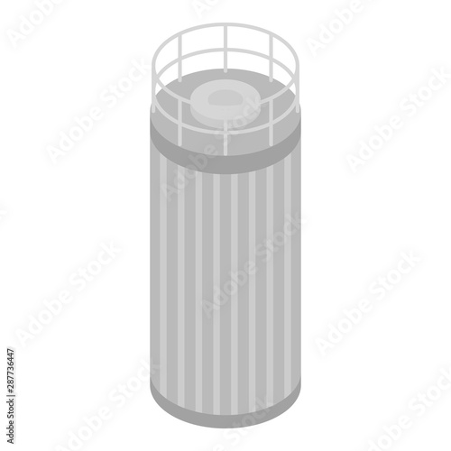 Milk tank cistern icon. Isometric of milk tank cistern vector icon for web design isolated on white background