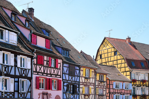 old houses in Alsace, France