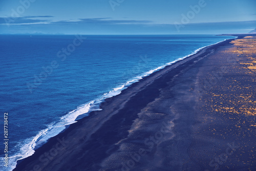 The famous black beach in Iceland.