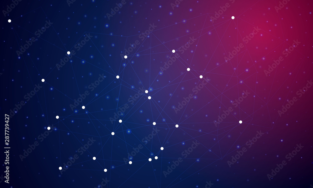 Obraz premium Abstract Network Background stock illustration