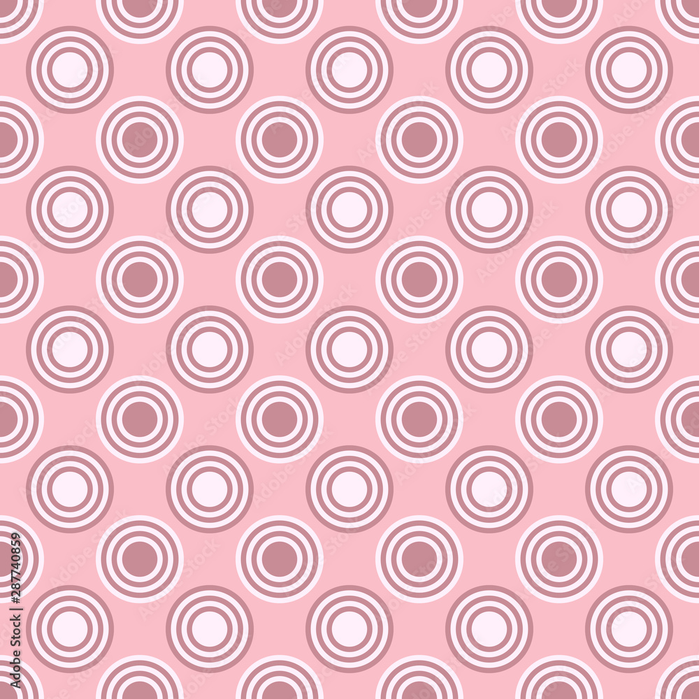 Simple repeating pattern - vector circle design background