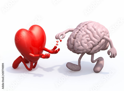 heart and brain love alms photo