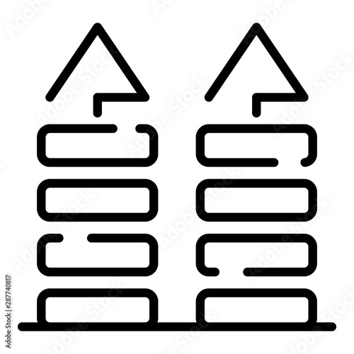 Fabric feature icon. Outline fabric feature vector icon for web design isolated on white background