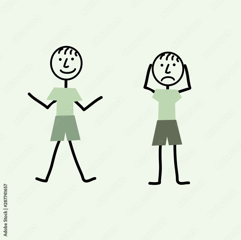 sticks man in for different poses for animation style sticks man in for different poses for animation style