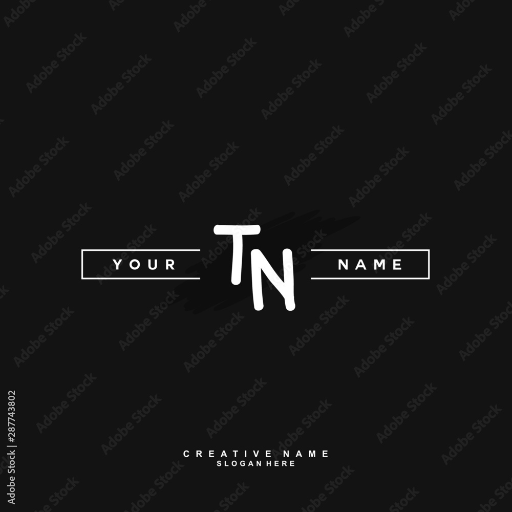 T N TN Initial logo template vector. Letter logo concept with background template. T N TN Initial logo template vector. Letter logo concept with background template.