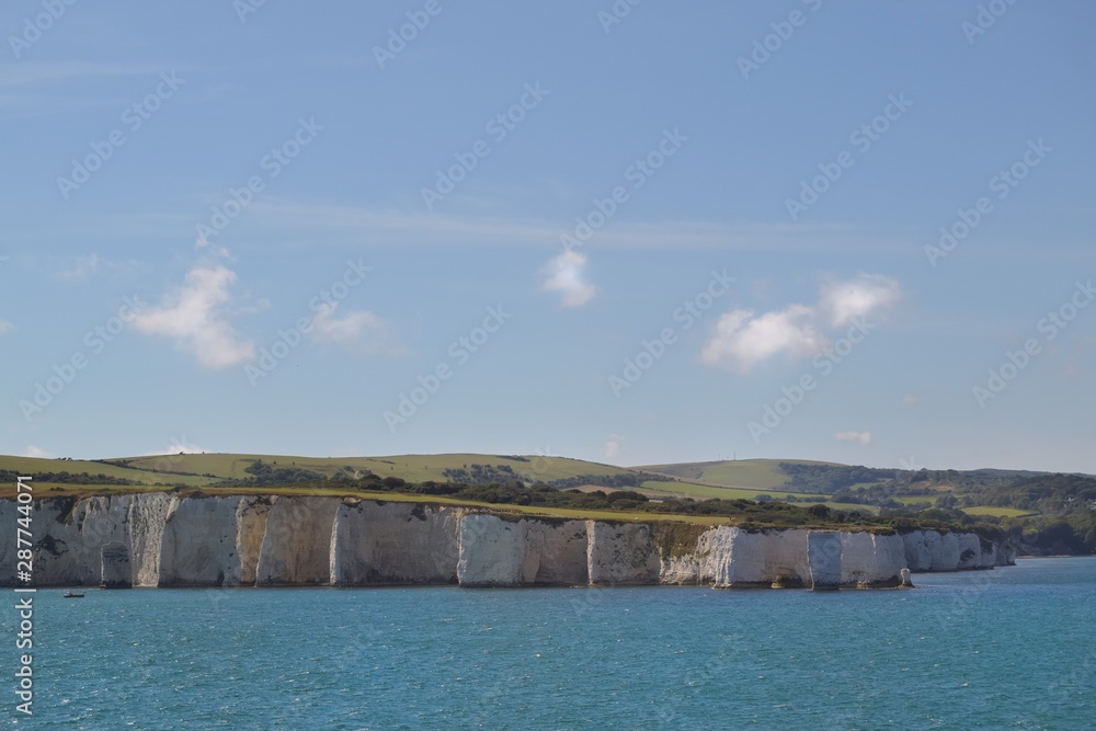 Falaises Old Harry Rock en Angleterre