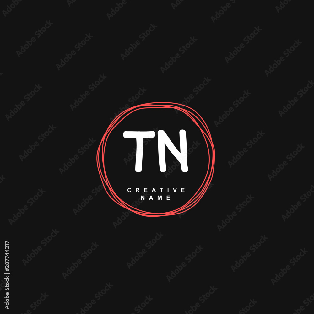 T N TN Initial logo template vector. Letter logo concept with background template. T N TN Initial logo template vector. Letter logo concept with background template.