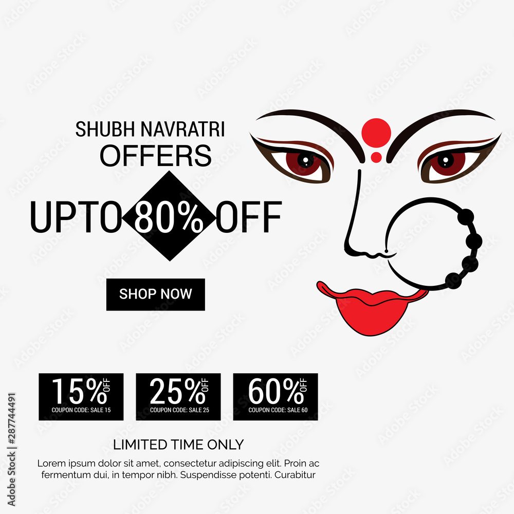 Obraz premium Happy Navratri
