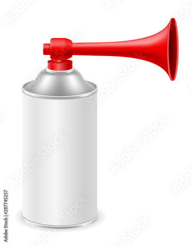 air horn for rescue sos or sports signals vector illustration