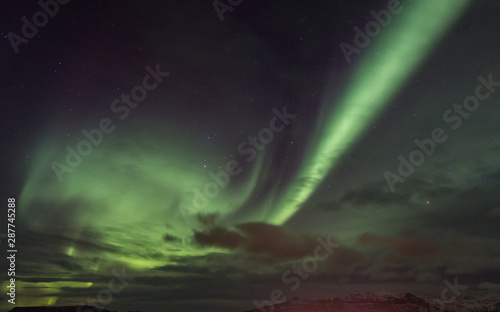 Northern Lights in Kirkjufell Mountain in Iceland