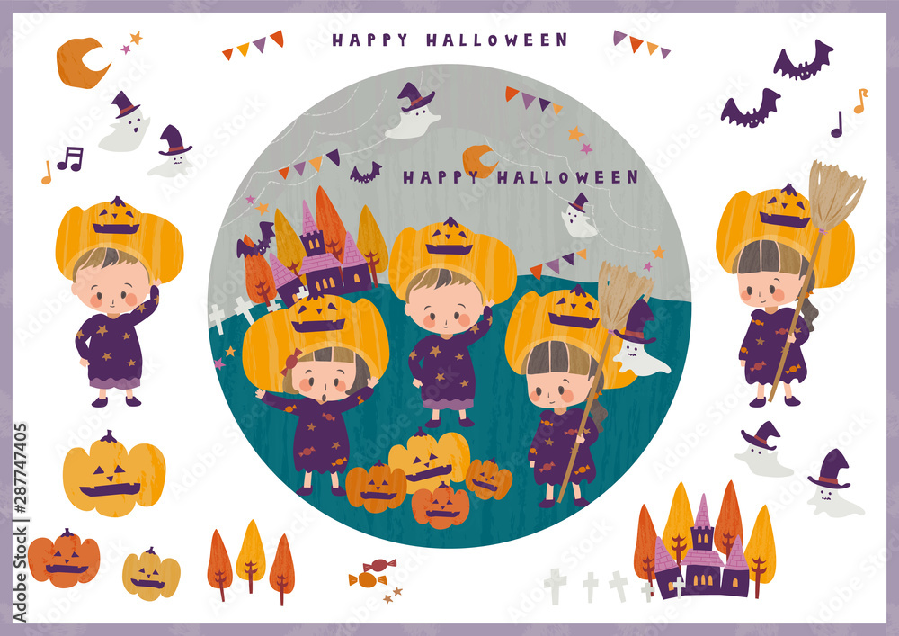 Naklejka premium ハッピーハロウィン！