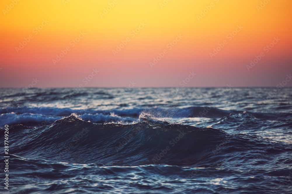 Sunrise Sea Waves