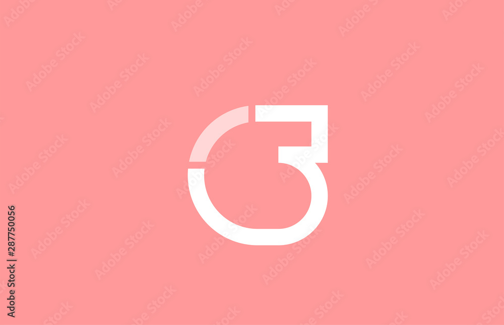 pink white number 6 for logo icon design pink white number 6 for logo icon design