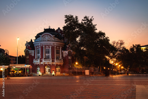 Beautiful view of Theatre in Varna City Center, Bulgaria