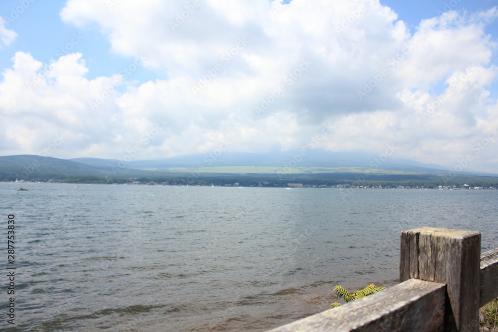 Beautiful lake and blue sky