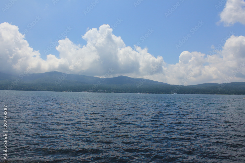 Beautiful lake and blue sky Beautiful lake and blue sky