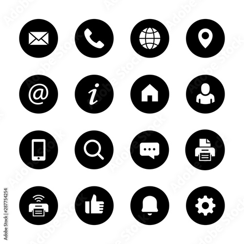 Web Kontakt Symbole