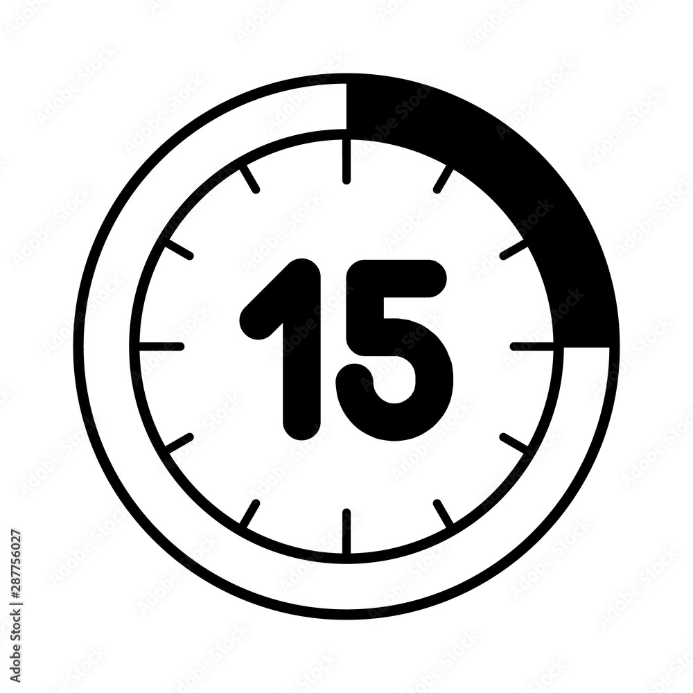 Time icon. Simple clock isolated on white background. Timer Time icon. Simple clock isolated on white background. Timer