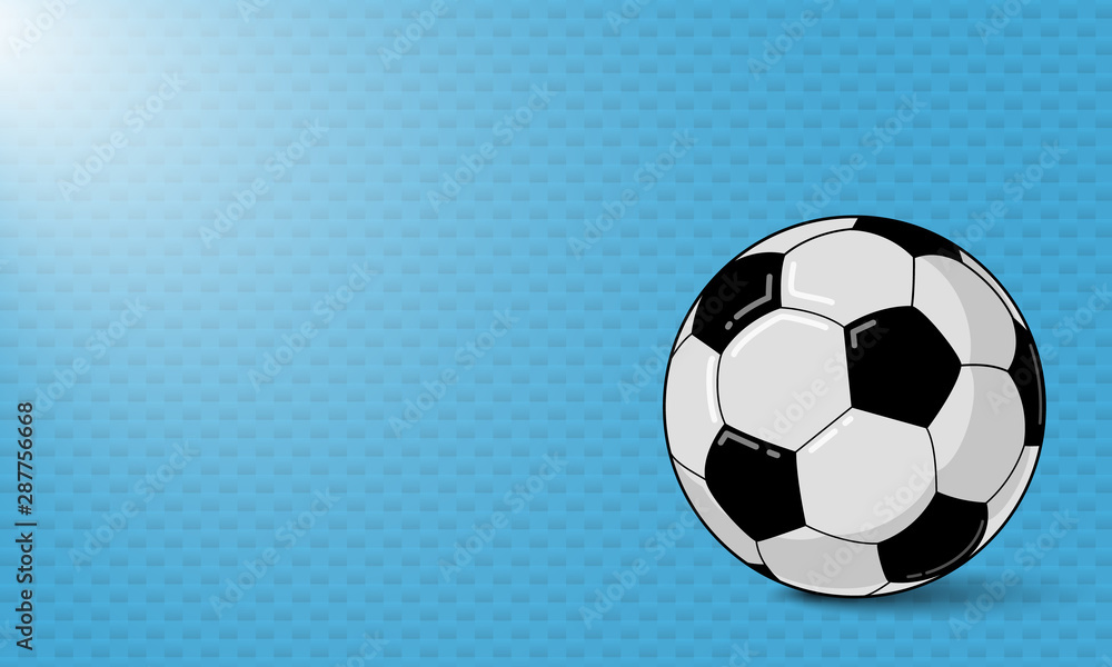 Obraz premium Soccer background. Football ball poster concept. Tournament, championship flyer design.