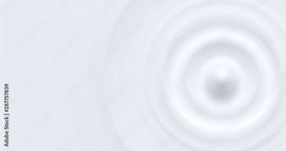 Clean cold white milky waterdrop circle waves, vector illustration Clean cold white milky waterdrop circle waves, vector illustration