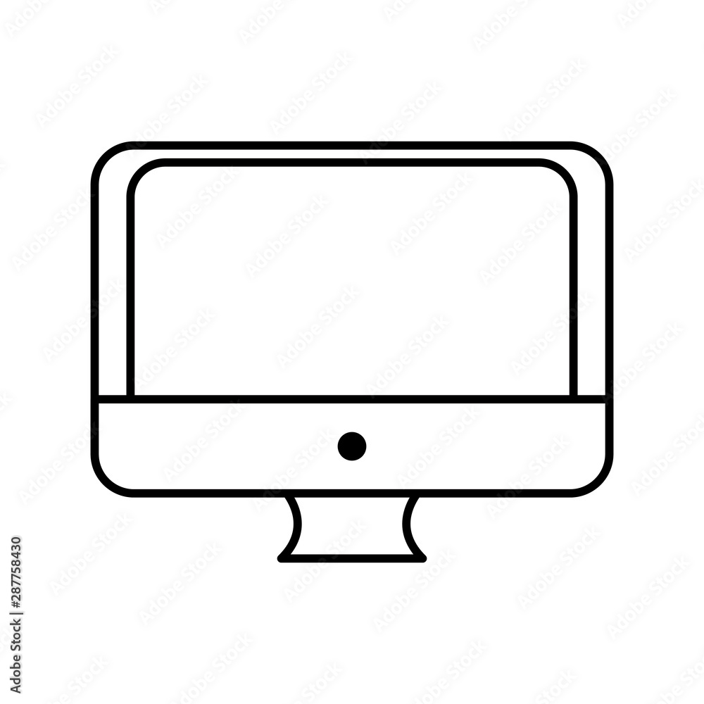 Isolated computer vector design Isolated computer vector design