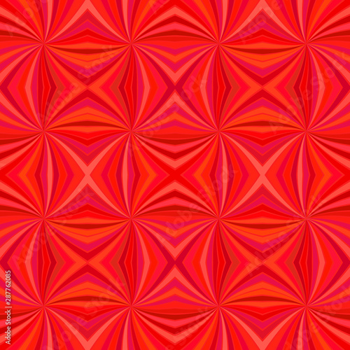 Red seamless psychedelic abstract curved stripe pattern background - vector burst illustration