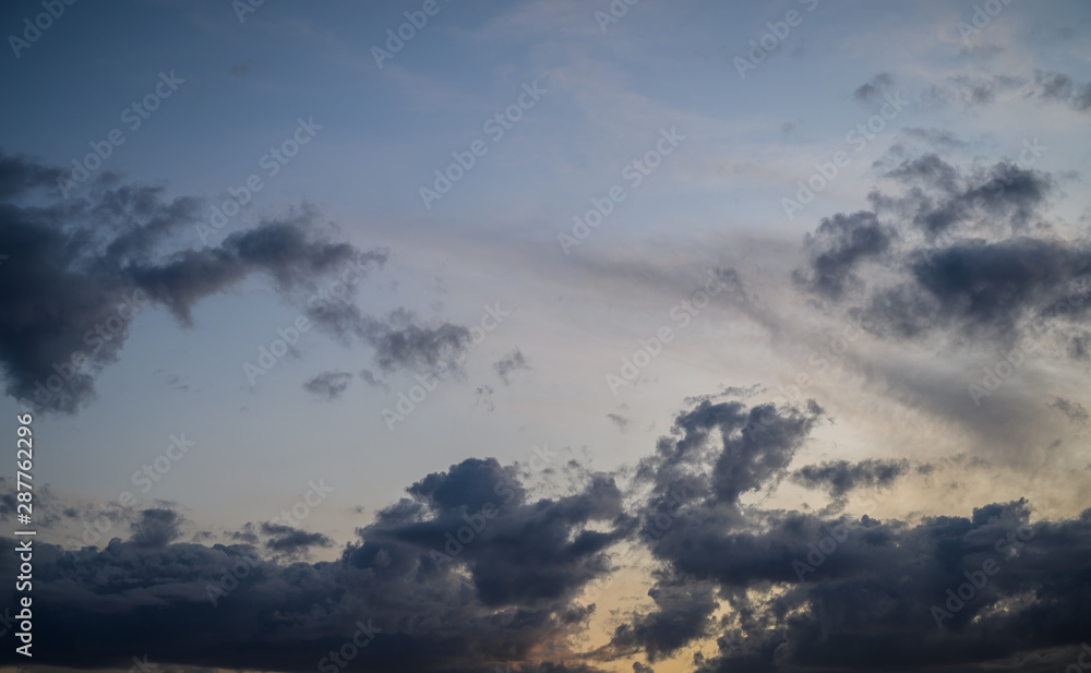 Obraz premium Dramatic sky with clouds. Nature background.