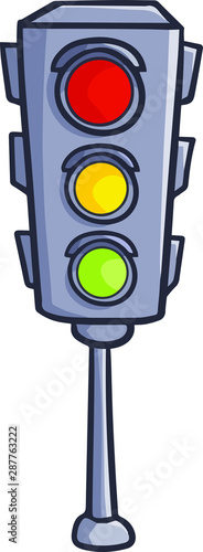 Funny and cute traffic light