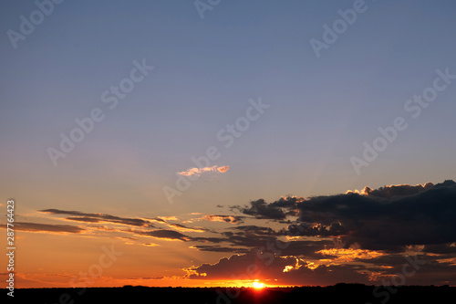 sunset over the hjills, South Africa