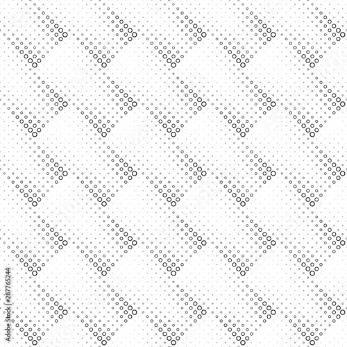 Abstract circle pattern background - black and white vector graphic