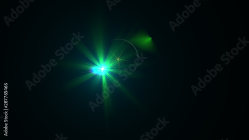 Wallpaper Mural Bright green light lense flare Torontodigital.ca