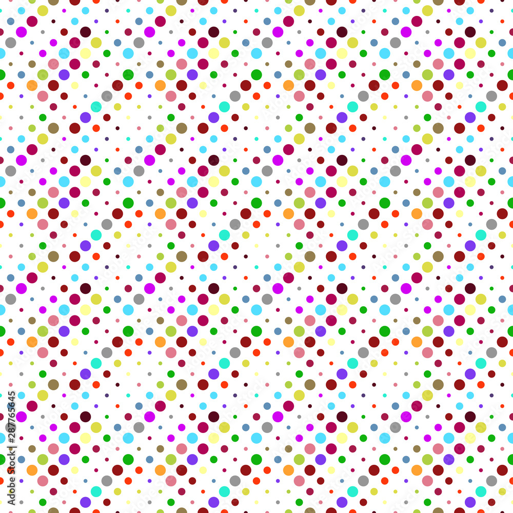 Multicolor dot pattern background - multicolored abstract vector graphic design