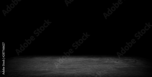 Foto modern room black floor is made of dark plaster for interior decoration or gym for exercise
