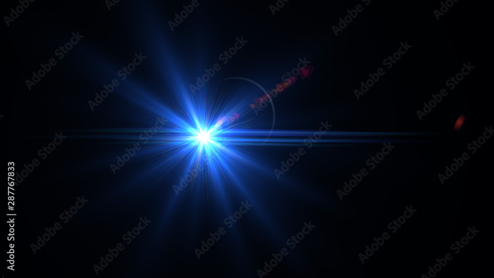 Bright light blue lense flare Bright light blue lense flare