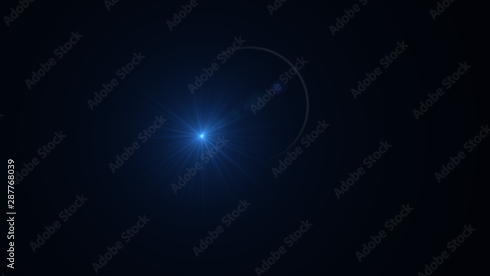 Bright light blue lense flare Bright light blue lense flare