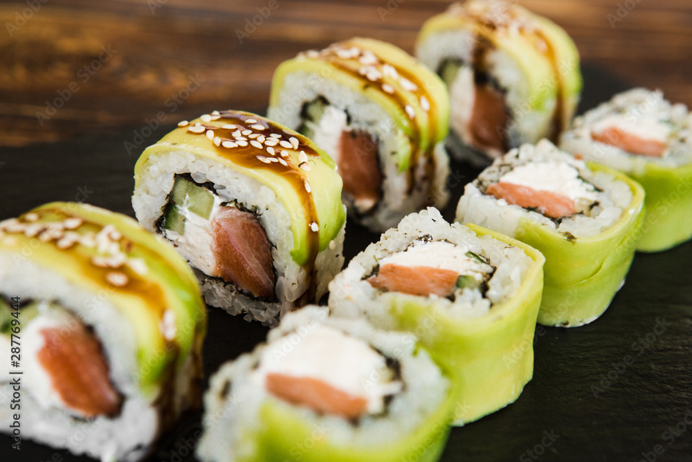 japanese sushi dish with different fillings japanese sushi dish with different fillings