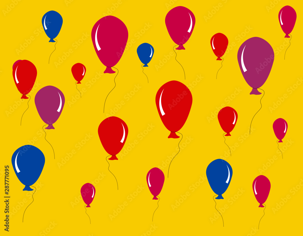 Obraz premium background with balloons