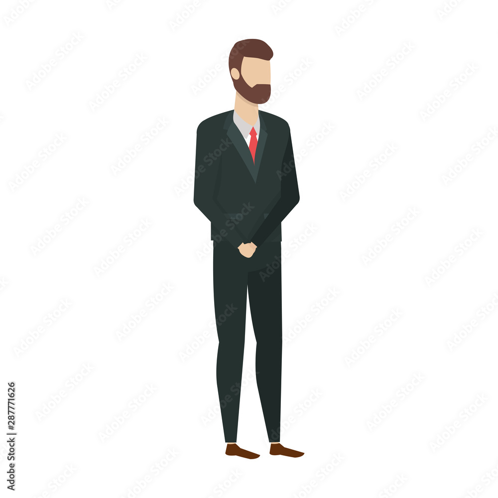 Businessman avatar cartoon design Businessman avatar cartoon design