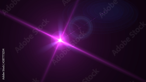 Wallpaper Mural Bright magenta lense flare Torontodigital.ca