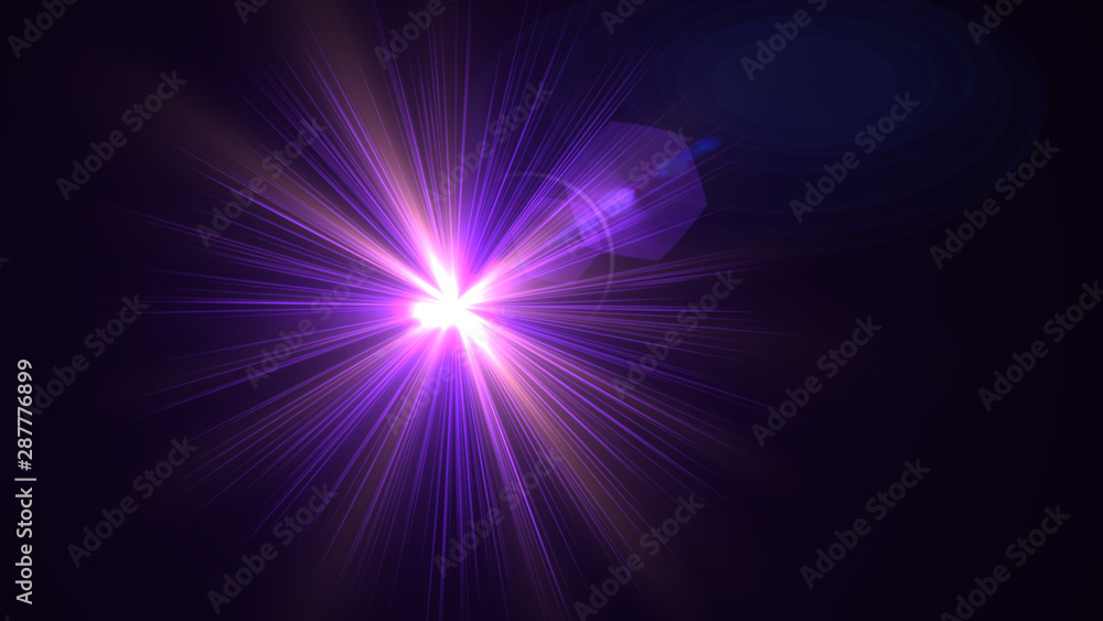 Bright purple lense flare Bright purple lense flare