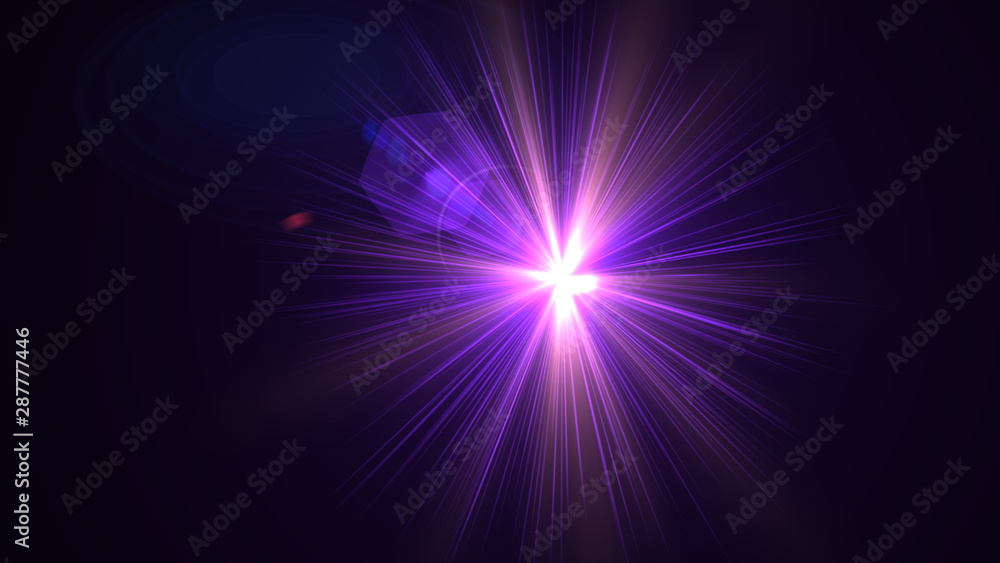 Bright purple lense flare Bright purple lense flare